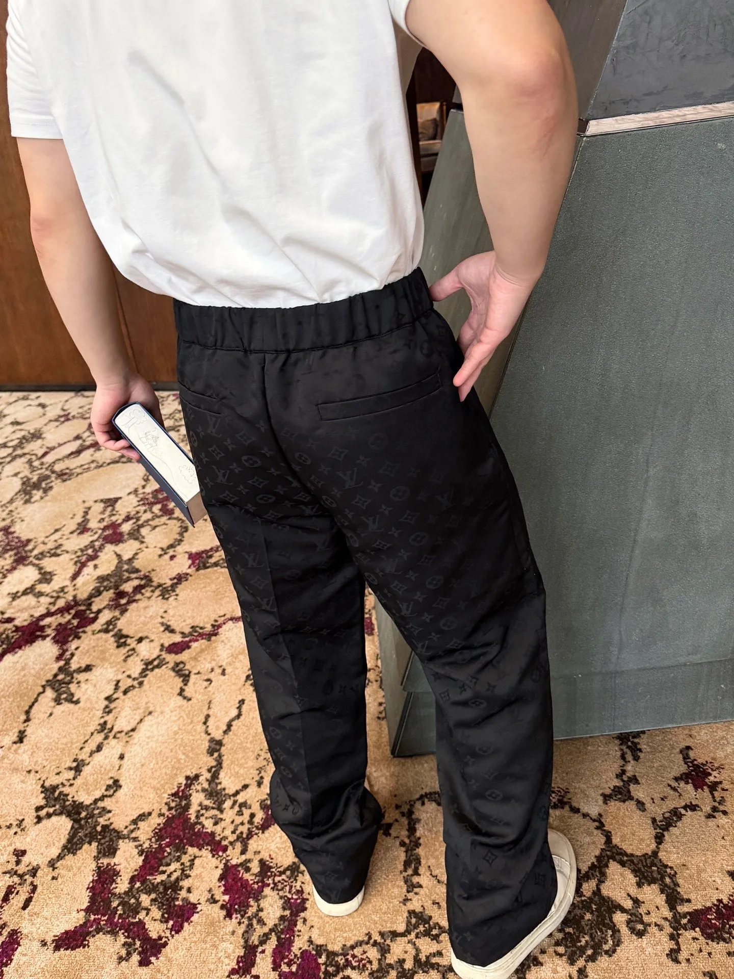 Louis Vuitton/Louis Vuitton all-over printed jacquard suit trousers